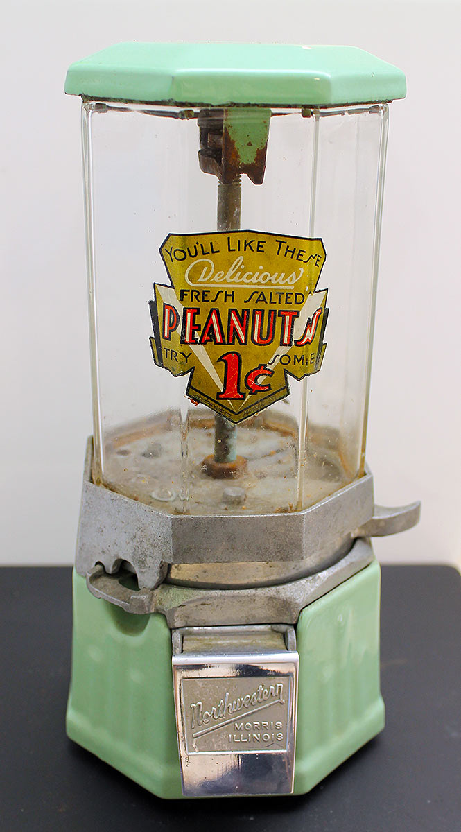 「PEANUTS DISPENSER」FUN-DAMENTAL TOO社製 Lot - 1950S SUN 5C COIN OPERATED PEANUT VENDING MACHINE