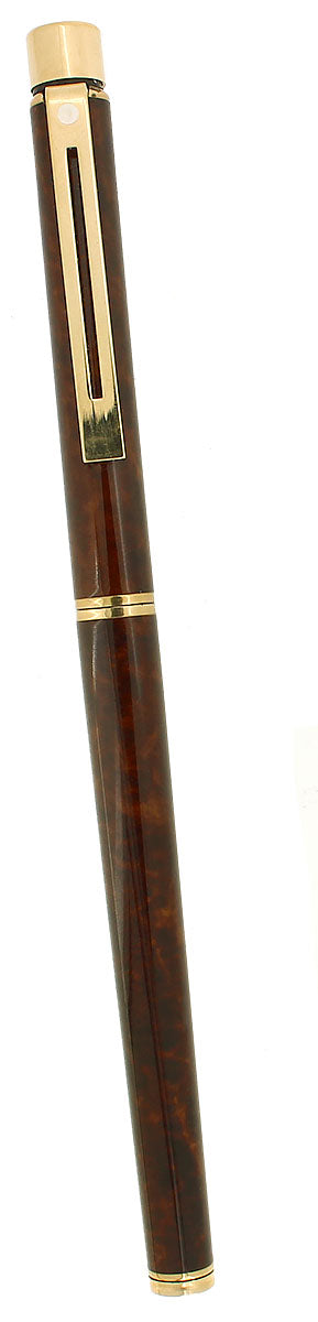 CIRCA 1982 SHEAFFER TARGA SLIMLINE THUYA MODEL 1030S 14K MEDIUM NIB FO