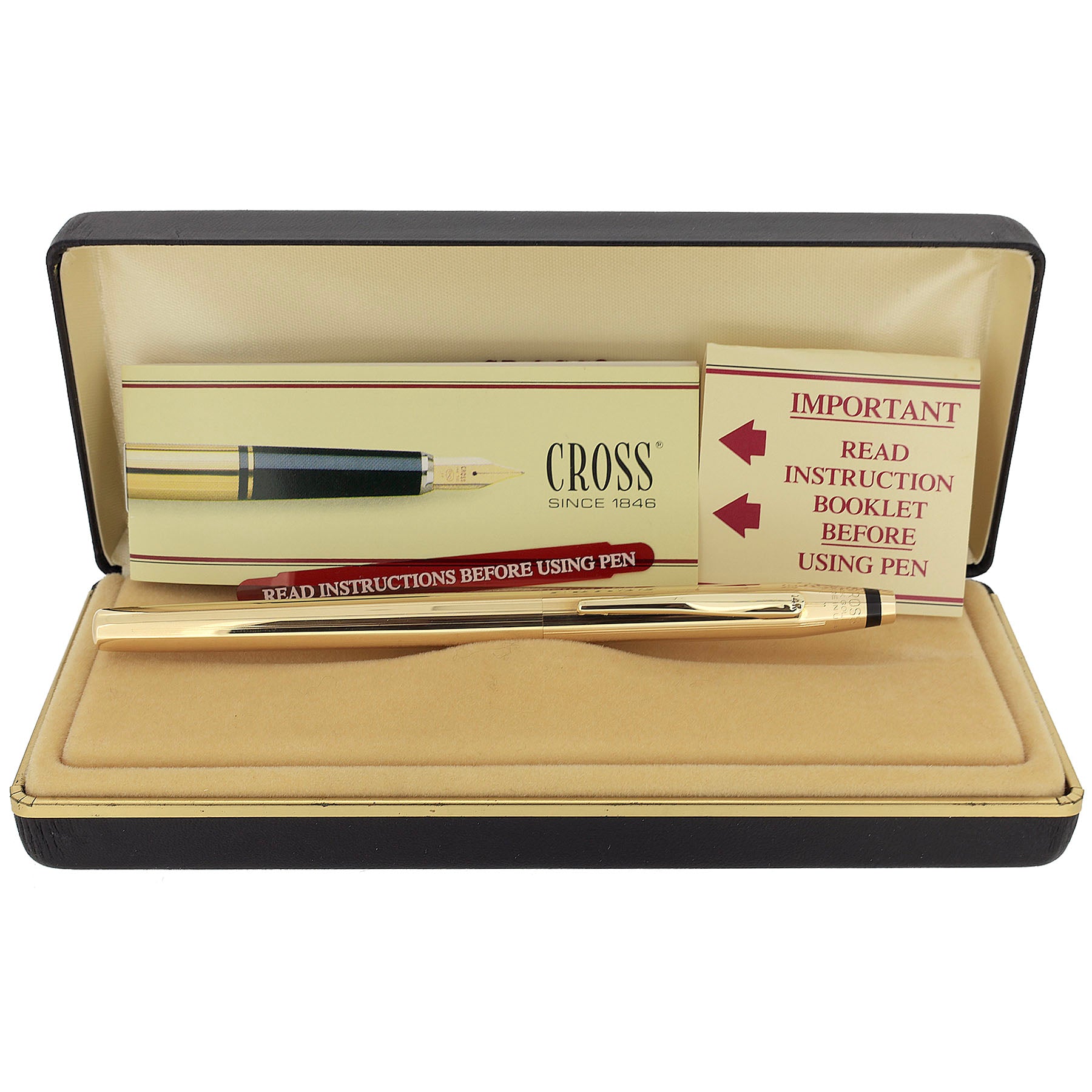 万年筆 OHASIDO 1912 14K NEVER INKED 1985 CROSS CENTURY 14K SOLID GOLD FOUNTAIN PEN BOXED MINT
