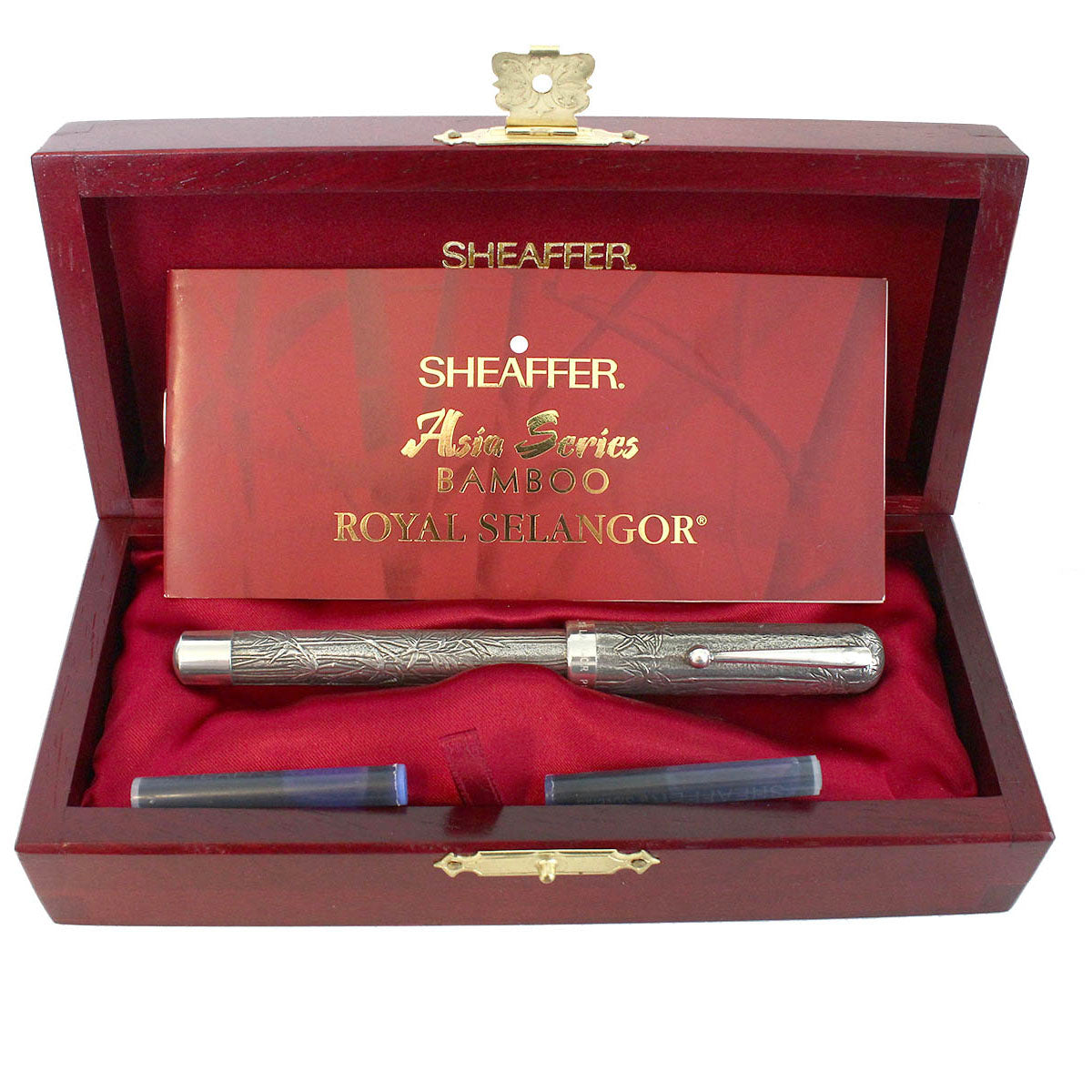 1996 SHEAFFER ASIA SERIES BAMBOO 18K MEDIUM NIB FOUNTAIN PEN NEW IN BO