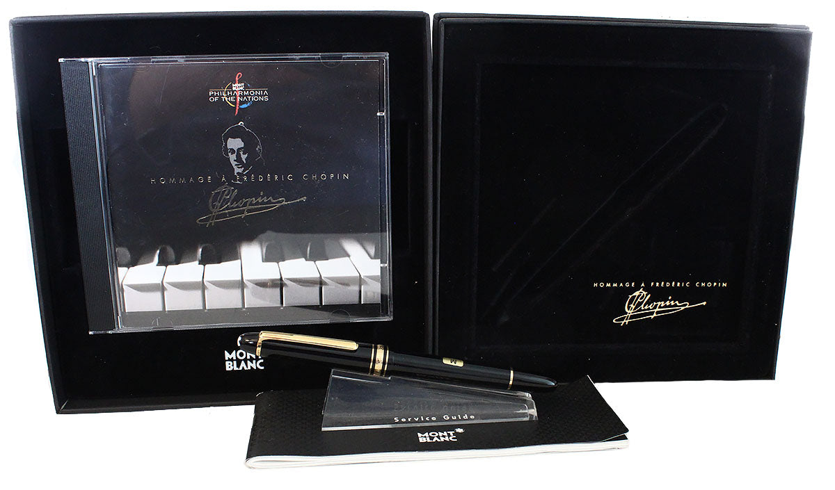 MONT BLANC FREDERIC CHOPIN 万年筆 CD 箱付き NEVER INKED 2001 MONTBLANC CHOPIN MEISTERSTUCK MEDIUM NIB FOUNTAIN PEN