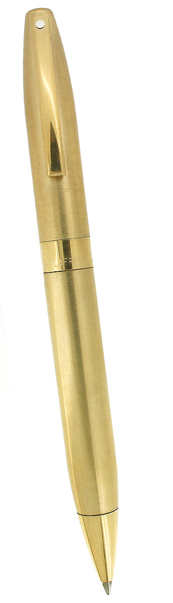 CIRCA 2002 SHEAFFER LEGACY 2 BRUSHED GOLD PLATE BALLPOINT PEN OFFERED BY ANTIQUE DIGGER