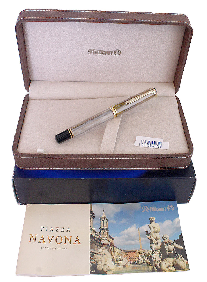 MINT 2005 PELIKAN M620 SPECIAL EDITION PIAZZA NAVONA ROME FOUNTAIN PEN W/BOX NEVER INKED