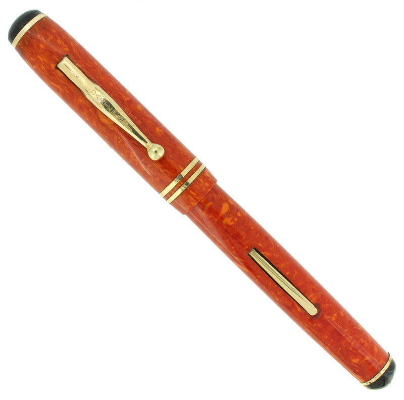CIRCA 1930S CARTER'S CORAL STANDARD STREAMLINE FOUNTAIN PEN RESTORED OFFERED BY ANTIQUE DIGGER