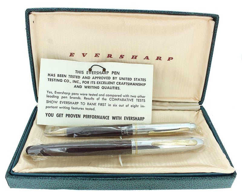 C1952 EVERSHARP SYMPHONY FOUNTAIN PEN & PENCIL SET MINT NEW OLD STOCK OFFERED BY ANTIQUE DIGGER