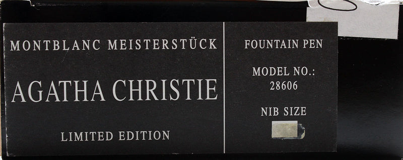 STICKERED 1993 MONTBLANC AGATHA CHRISTIE LIMITED EDITION MEISTERSTUCK FOUNTAIN PEN & PENCIL SET NEVER INKED OFFERED BY ANTIQUE DIGGER