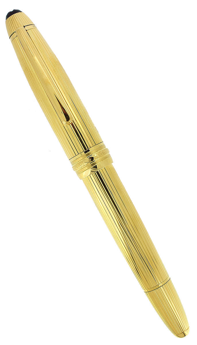 Montblanc Sterling Gold Vermeil Fountain Pen Double Broad