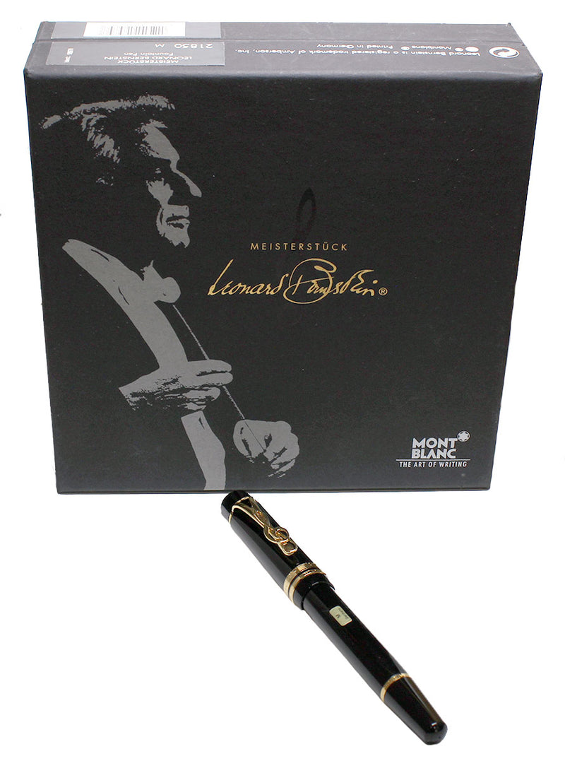 STICKERED 1997 MONTBLANC LEONARD BERNSTEIN SPECIAL EDITION FOUNTAIN PEN NEVER INKED OFFERED BY ANTIQUE DIGGER