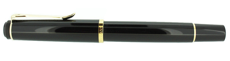 PELIKAN M200 BLACK FOUNTAIN PEN MED NIB NEW OLD STOCK STICKERED NEVER INKED OFFERED BY ANTIQUE DIGGER
