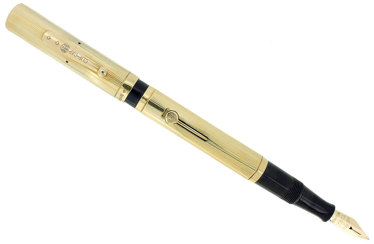 1930S WATERMAN 54 SHERATON 18K GOLD FILLED OVERLAY SPANISH IMPORT MARK
