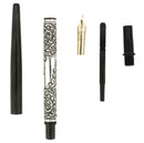 C1908 WATERMAN 222 BHR TAPER CAP STERLING CHASED PATTERN EYEDROPPER FOUNTAIN PEN NEAR MINT COND OFFERED BY ANTIQUE DIGGER