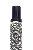 C1908 WATERMAN 222 BHR TAPER CAP STERLING CHASED PATTERN EYEDROPPER FOUNTAIN PEN NEAR MINT COND OFFERED BY ANTIQUE DIGGER