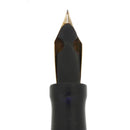 CIRCA 1910 CONKLIN 75 BLACK CHASED HR CRESCENT FILLER FOUNTAIN PEN RESTORED OFFERED BY ANTIQUE DIGGER