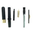 CIRCA 1910 CONKLIN 75 BLACK CHASED HR CRESCENT FILLER FOUNTAIN PEN RESTORED OFFERED BY ANTIQUE DIGGER