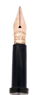 SCARCE 1914 BRITISH WATERMAN EYEDROPPER HAND ENGRAVED STRAIGHT CAP STERLING FOUNTAIN PEN  OFFERED BY ANTIQUE DIGGER