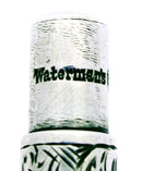 SCARCE 1914 BRITISH WATERMAN EYEDROPPER HAND ENGRAVED STRAIGHT CAP STERLING FOUNTAIN PEN  OFFERED BY ANTIQUE DIGGER