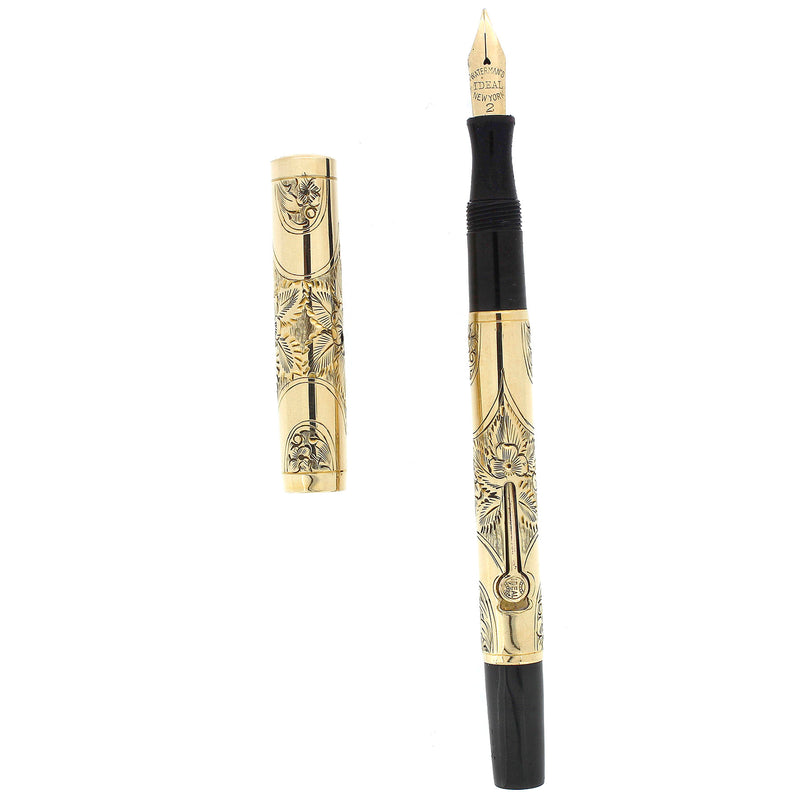 SCARCE CIRCA 1917 WATERMAN ORIENTAL 0552 1/2 FOUNTAIN PEN RESTORED NEAR MINT OFFERED BY ANTIQUE DIGGER