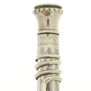 1920S CROSS ALWRITE NICKEL PLATED ENGINE TURNED CHEVRON PATTERN W/SNAKE-LIKE CLIP PENCIL OFFERED BY ANTIQUE DIGGER