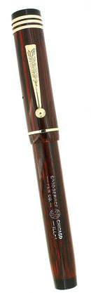 1920S GOOD SERVICE ROSEWOOD OVERSIZE FOUNTAIN PEN RESTORED