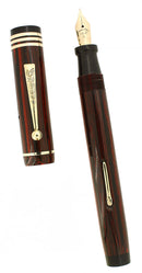 1920S GOOD SERVICE ROSEWOOD OVERSIZE FOUNTAIN PEN RESTORED OFFERED BY ANTIQUE DIGGER