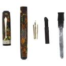 1920S WATERMAN PATRICIAN MOSS AGATE 14K F-BB SEMI-FLEX NIB FOUNTAIN PEN RESTORED NEAR MINT OFFERED BY ANTIQUE DIGGER