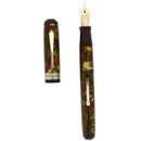 1920S WATERMAN PATRICIAN MOSS AGATE 14K F-BB SEMI-FLEX NIB FOUNTAIN PEN RESTORED NEAR MINT OFFERED BY ANTIQUE DIGGER