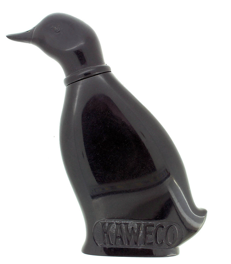 CIRCA 1923 KAWECO DUCK TRAVELING BLACK HARD RUBBER INKWELL EXTREMELY SCARCE OFFERED BY ANTIQUE DIGGER