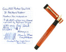 RARE C1923 DUOFOLD JR RED HARD RUBBER LARGE IMPRINT FOUNTAIN PEN RESTORED OFFERED BY ANTIQUE DIGGER