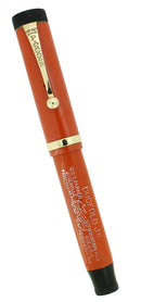 RARE C1923 DUOFOLD JR RED HARD RUBBER LARGE IMPRINT FOUNTAIN PEN RESTORED OFFERED BY ANTIQUE DIGGER