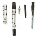 CIRCA 1925 WATERMAN 452 STERLING OVERLAY FOUNTAIN PEN RESTORED OFFERED BY ANTIQUE DIGGER