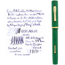1926 CONKLIN $5.00 MOTTLED GREEN 14K SEMI-FLEX NIB FOUNTAIN PEN RESTORED