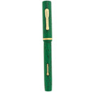 1926 CONKLIN $5.00 MOTTLED GREEN 14K SEMI-FLEX NIB FOUNTAIN PEN RESTORED