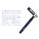 C1926 CONKLIN SENIOR ENDURA SAPPHIRE BLUE FOUNTAIN PEN RESTORED MINT OFFERED BY ANTIQUE DIGGER