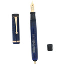 FIRST YEAR 1927 SENIOR PARKER DUOFOLD BLUE ON BLUE LAPIS FOUNTAIN PEN RESTORED OFFERED BY ANTIQUE DIGGER