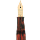 1927 WATERMAN #56 RED WOODGRAIN #6 14K MEDIUM NIB FOUNTAIN PEN RESTORED