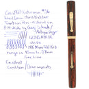 1927 WATERMAN #56 RED WOODGRAIN #6 14K MEDIUM NIB FOUNTAIN PEN RESTORED