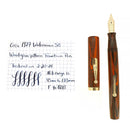 SCARCE CIRCA 1927 WATERMAN 58 WOOD GRAIN F-BBB FLEX NIB FOUNTAIN PEN RESTORED OFFERED BY ANTIQUE DIGGER