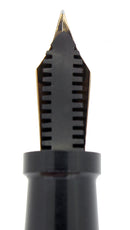 RARE C1928 CARTER'S OVERSIZE BLUE MARBLED W/BLACK ENDS FOUNTAIN PEN RESTORED OFFERED BY ANTIQUE DIGGER