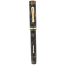 STICKERED 1929 CONKLIN ENDURA IMPERIAL BLUE AND GOLD FOUNTAIN PEN RESTORED SCARCE OFFERED BY ANTIQUE DIGGER