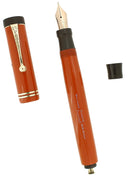 CIRCA 1928 PARKER DUOFOLD SENIOR RED PERMANITE FOUNTAIN PEN RESTORED OFFERED BY ANTIQUE DIGGER