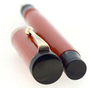 CIRCA 1928 PARKER DUOFOLD SENIOR RED PERMANITE FOUNTAIN PEN RESTORED OFFERED BY ANTIQUE DIGGER
