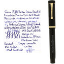 1928 PARKER SENIOR DUOFOLD JET BLACK LUCKY CURVE FOUNTAIN PEN RESTORED OFFERED BY ANTIQUE DIGGER
