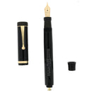 1928 PARKER DUOFOLD SENIOR JET BLACK LUCKY CURVE FOUNTAIN PEN RESTORED OFFERED BY ANTIQUE DIGGER