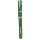 CIRCA 1928 SHEAFFER SENIOR FLAT TOP JADE WHITE DOT FOUNTAIN PEN RESTORED OFFERED BY ANTIQUE DIGGER