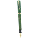 CIRCA 1928 SHEAFFER SENIOR FLAT TOP JADE WHITE DOT FOUNTAIN PEN RESTORED OFFERED BY ANTIQUE DIGGER