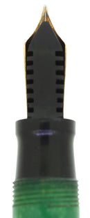 CIRCA 1929 SHEAFFER OVERSIZE JADE GREEN BALANCE FOUNTAIN PEN RESTORED OFFERED BY ANTIQUE DIGGER