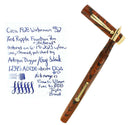 C1928 WATERMAN 52 RED RIPPLE 14K F-BBB 1.82MM FLEX NIB FOUNTAIN PEN STICKERED OFFERED BY ANTIQUE DIGGER