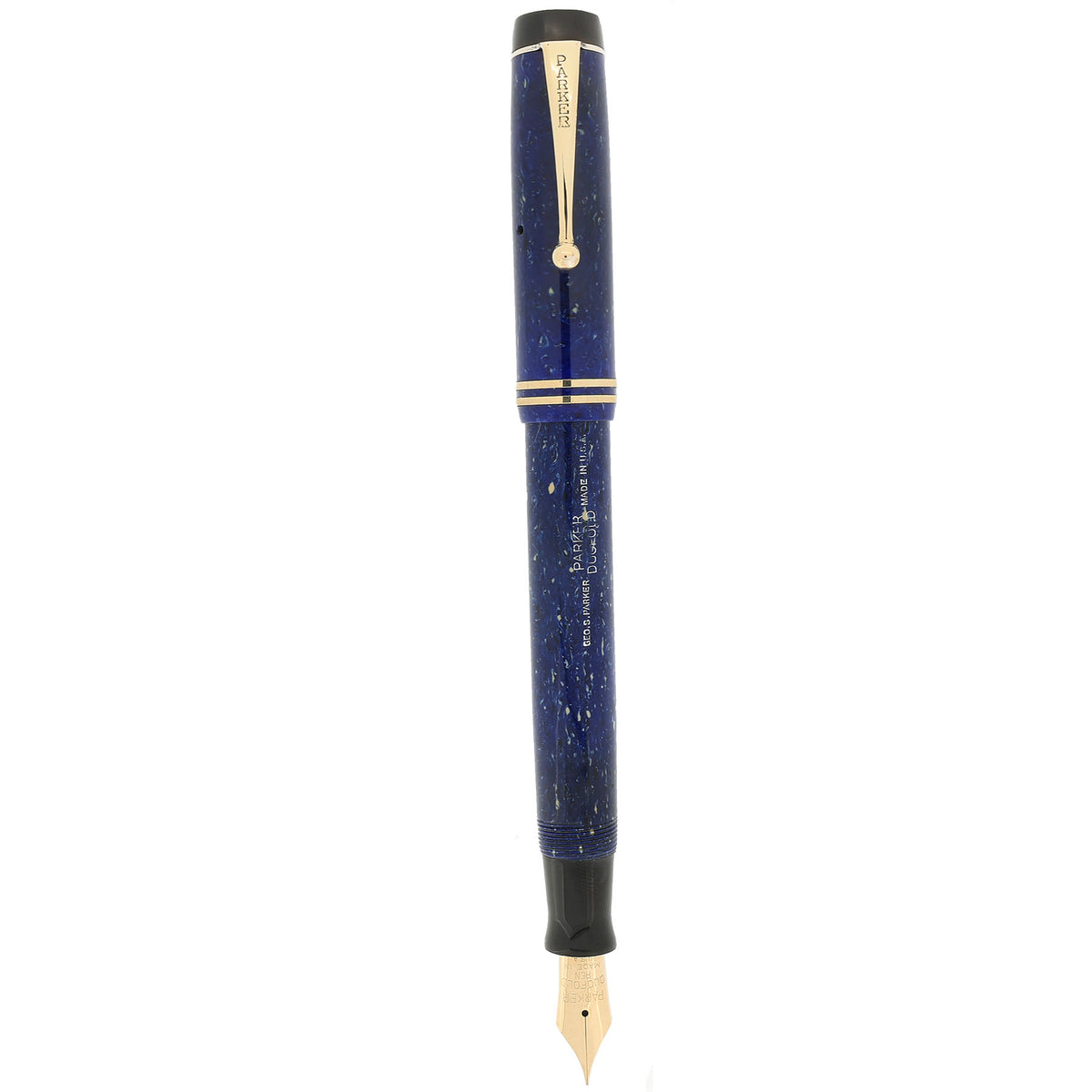 CIRCA 1929 DUOFOLD STREAMLINE SENIOR LAPIS FOUNTAIN PEN F TO B NIB