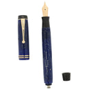 CIRCA 1929 SENIOR DUOFOLD STREAMLINE LAPIS BLUE FOUNTAIN PEN RESTORED OFFERED BY ANTIQUE DIGGER