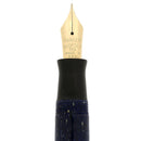 CIRCA 1929 SENIOR DUOFOLD STREAMLINE LAPIS BLUE FOUNTAIN PEN RESTORED OFFERED BY ANTIQUE DIGGER